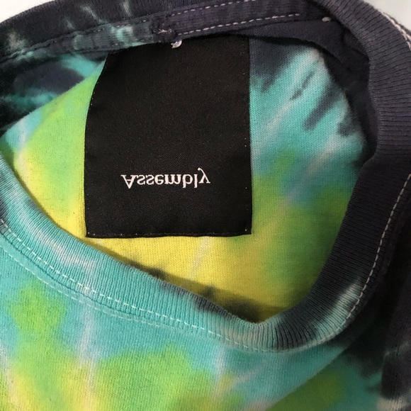 Assembly New York Tie Dye Green T shirt size small - Picture 3 of 6